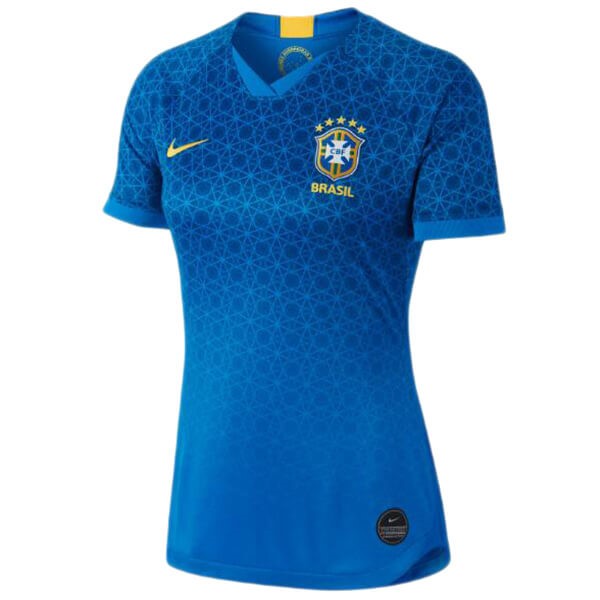 Camiseta Brasil Segunda Mujer 2019 Azul